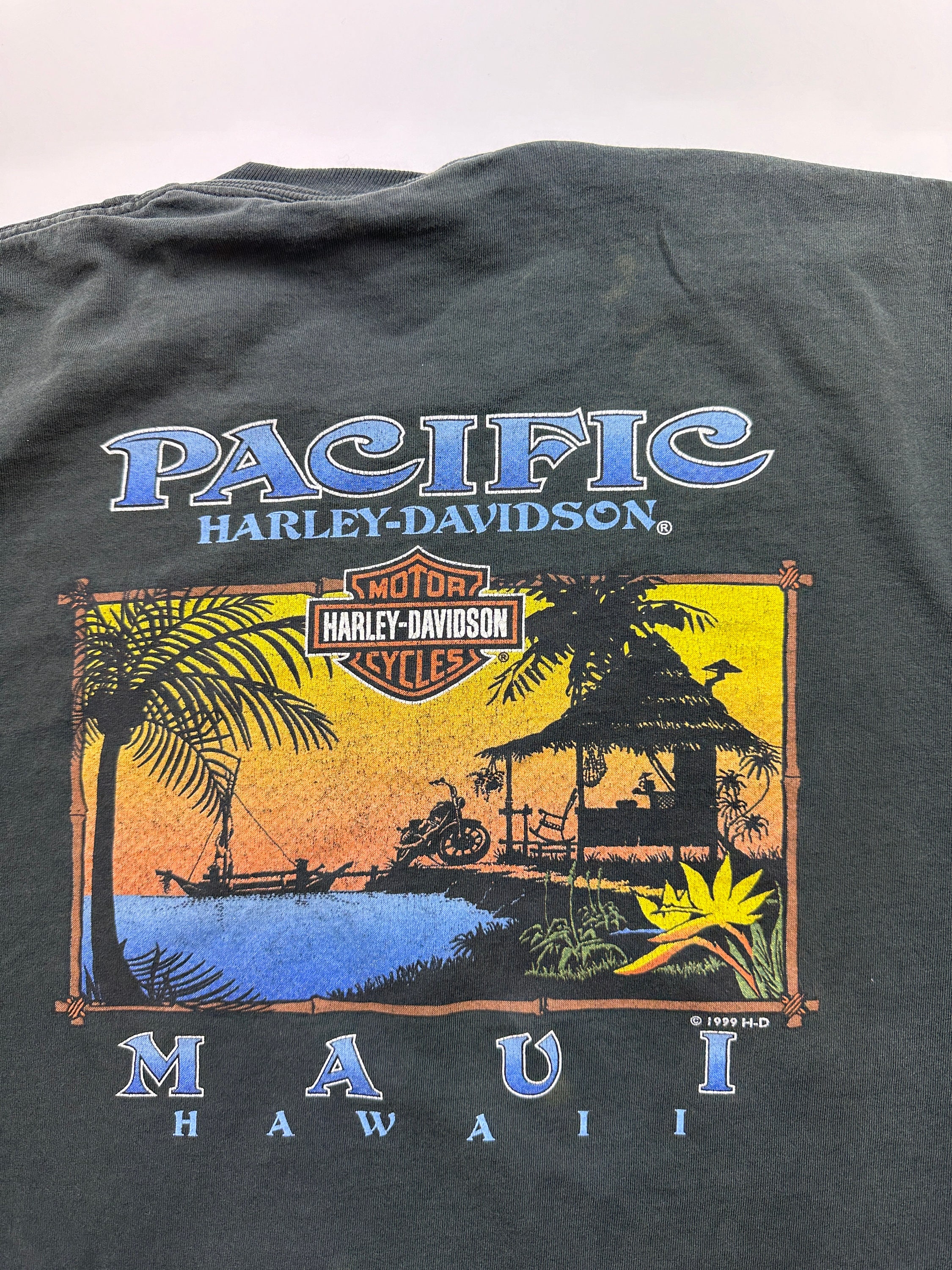 Harley-Davidson Maui ロンT Harley-Davidson Men's Maui Tiki Guy Long Sleeve T-Shirt