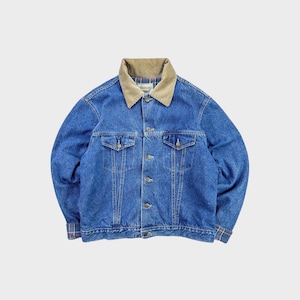 90s OshKosh Blanket Lined Denim Jean Trucker Jacket
