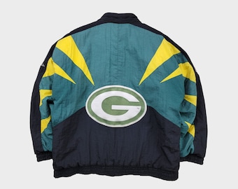 ジャケット・アウター APEX ONE NFL Packers 90s Vintage Green Bay Packers Apex One Pro Line NFL Jacket 90's