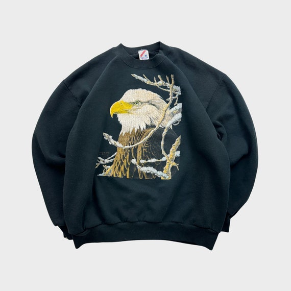 Vintage 90s Bald Eagle Endangered Animal Wildlife… - image 1