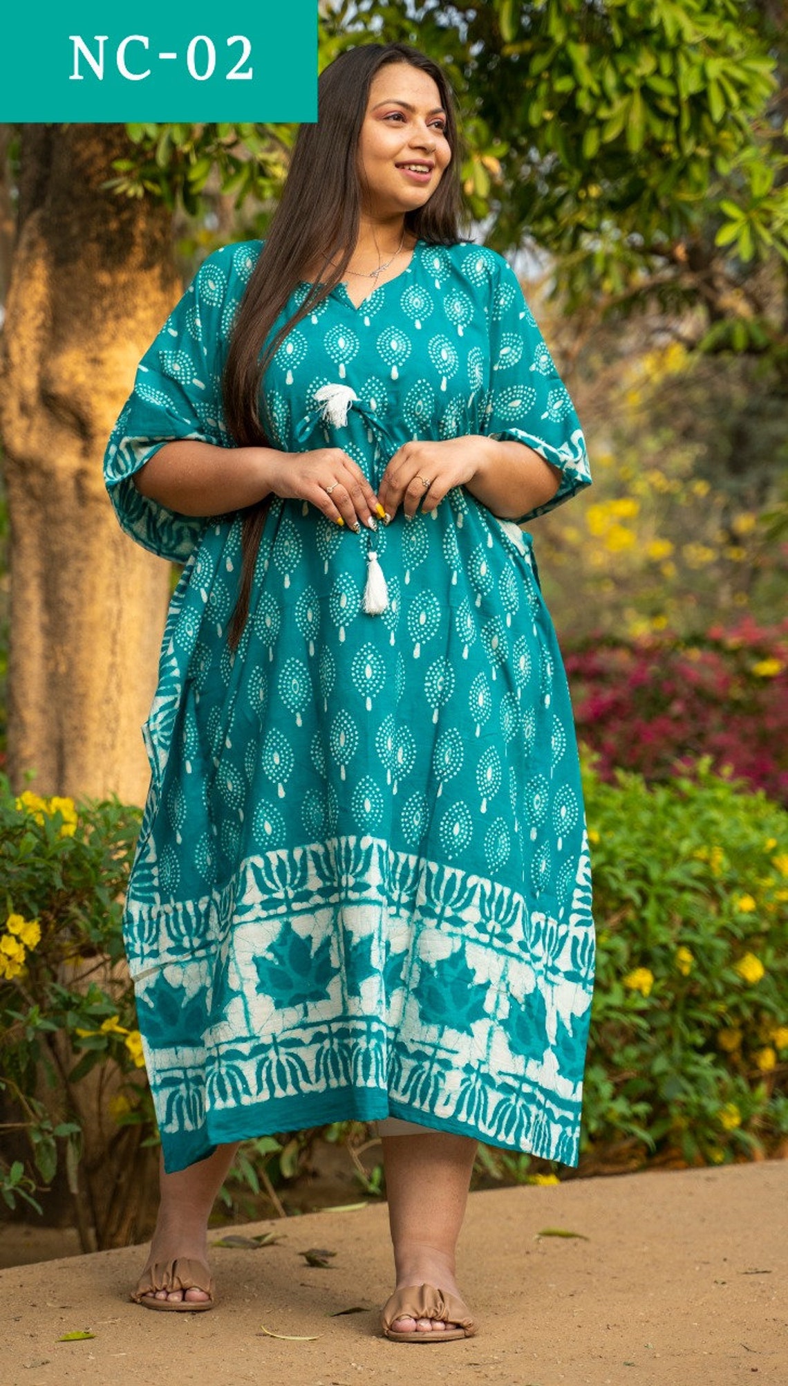 cotton voile caftan