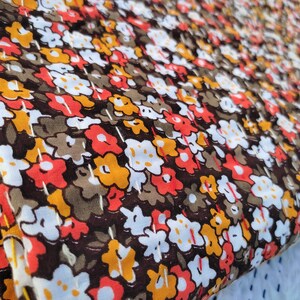 Floral Kantha Quilt in Brown – Handmade Cotton Throw Blanket – Vintage Indian Bedspread – Boho Bedding Quilt for Sofa, Couch or Queen Bed
