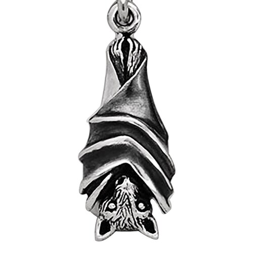 Sterling Silver Hanging Bat Charm DIY Jewelry Etsy