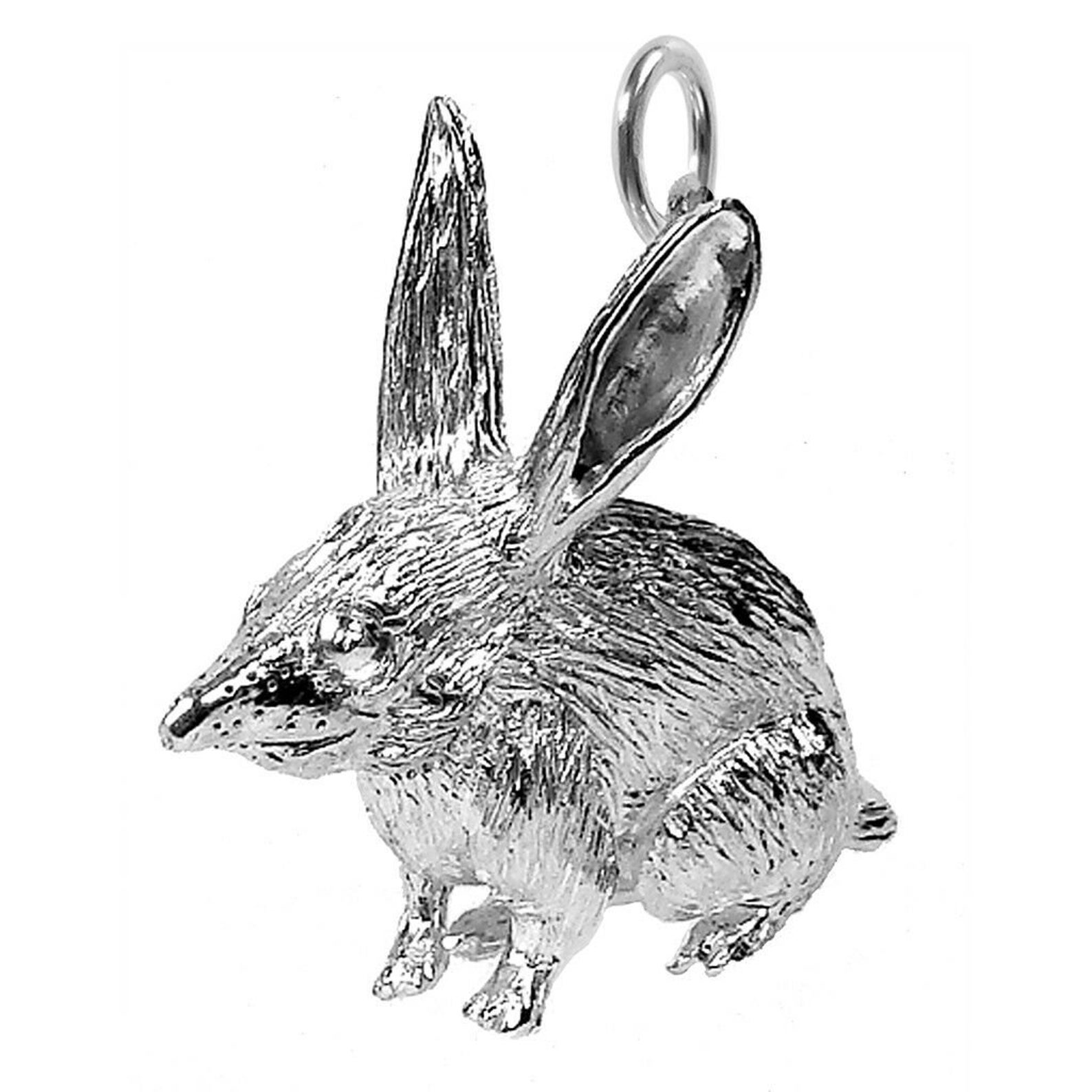 Sterling Silver Charm Bilby .925 Animal Pendant Etsy