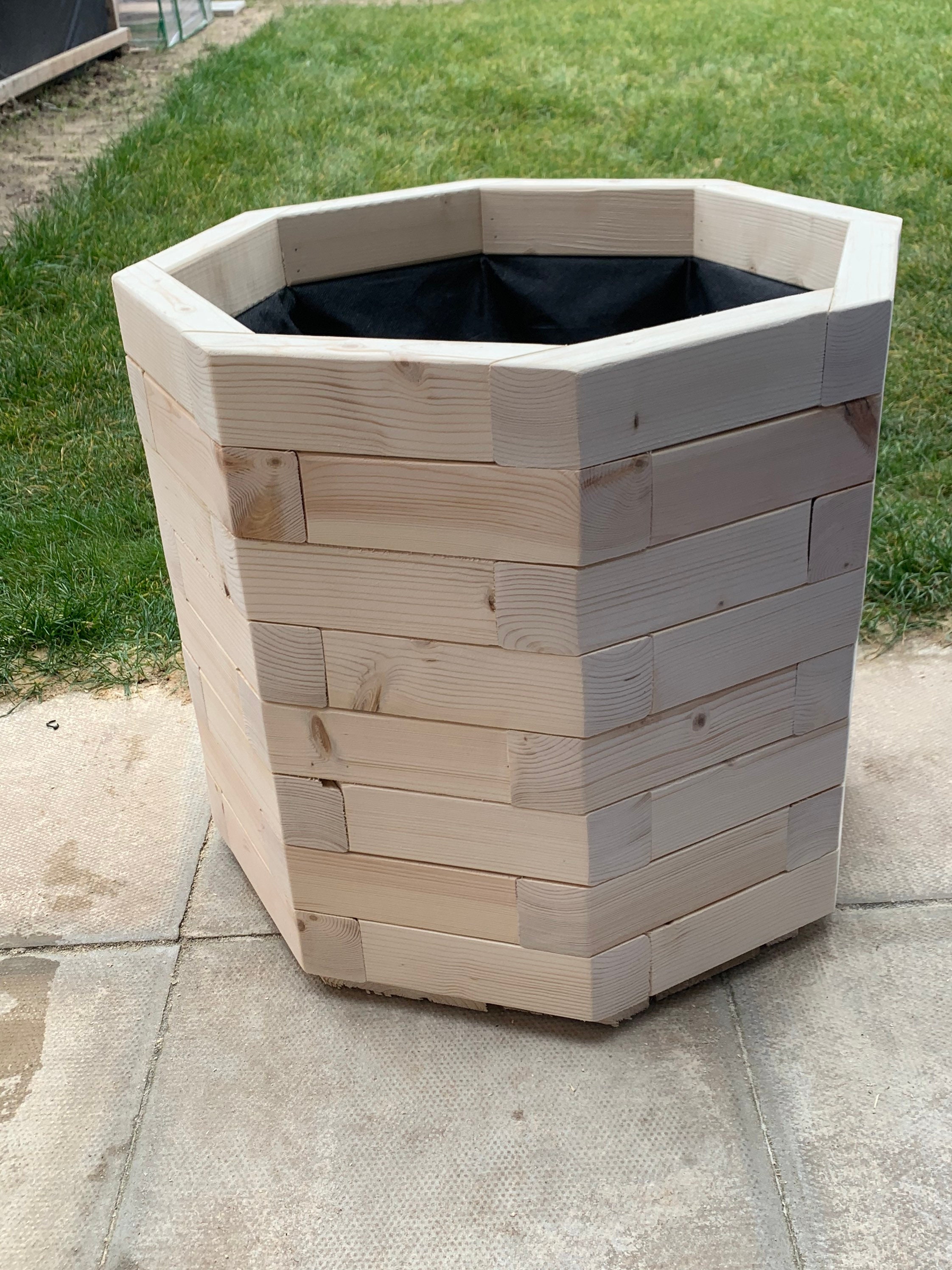 Wooden planter tree Etsy