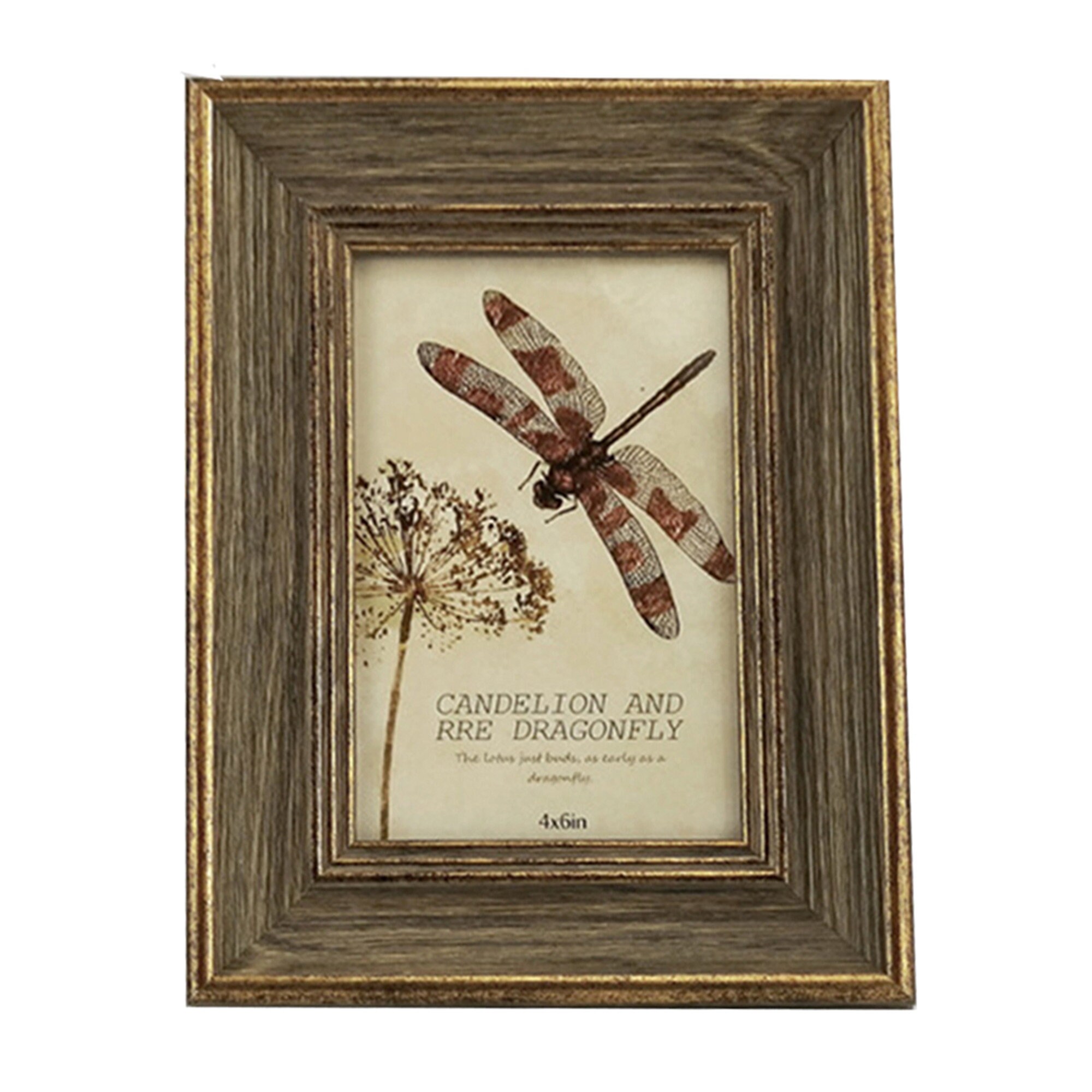 Wooden Picture Frame Vintage Portrait Photo Frames 6 Inch 7 Etsy