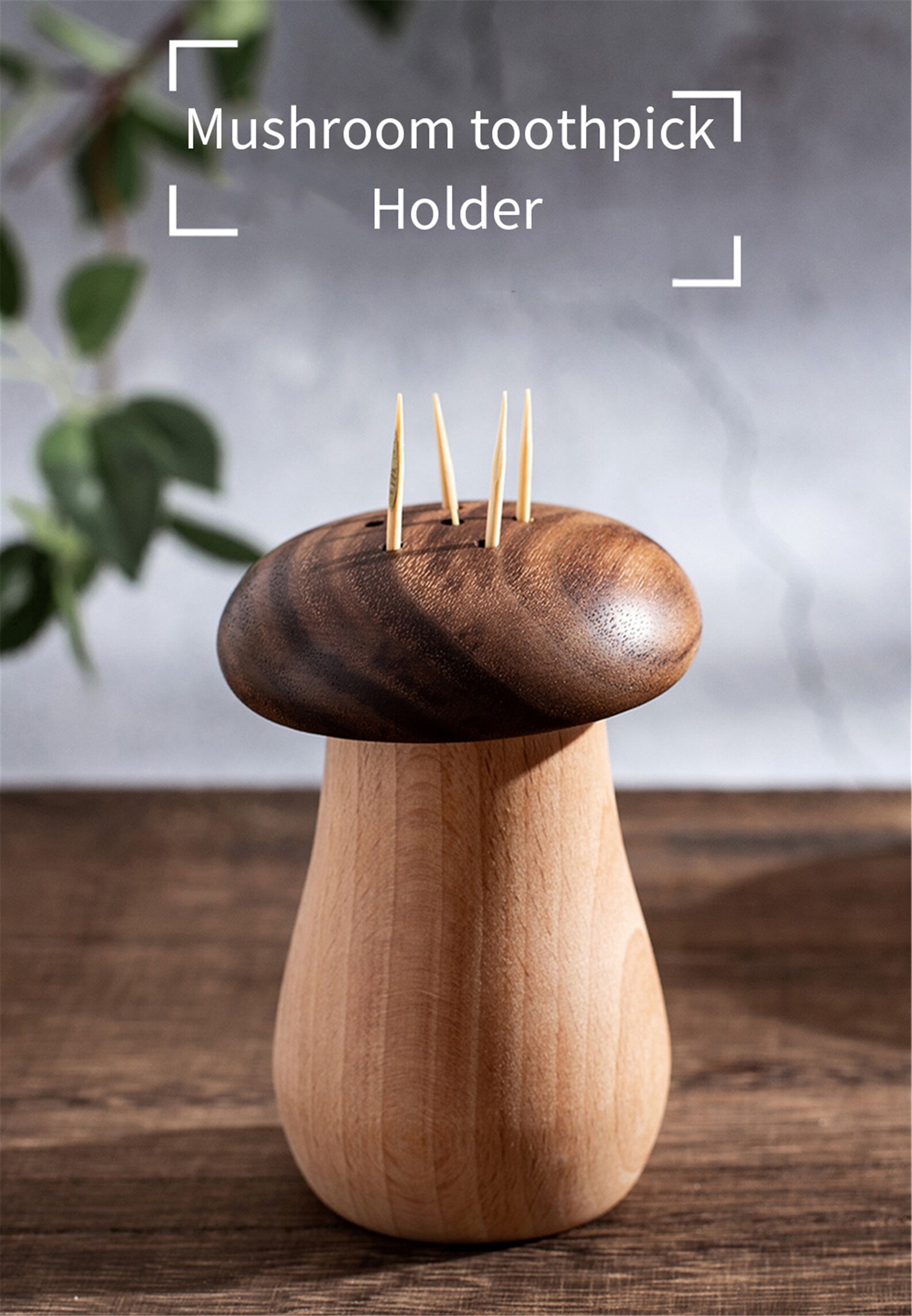 Solid wood toothpick holder toothpick box black walnut wooden Etsy