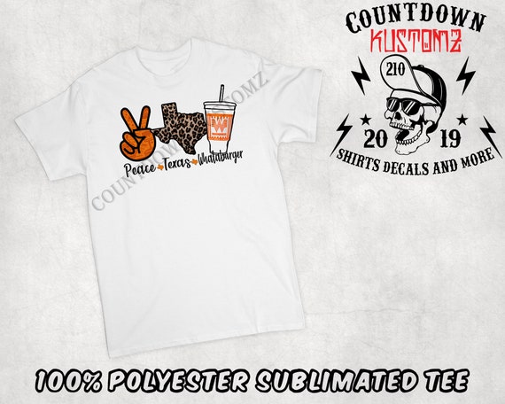 Peace Love Whataburger T-shirt Leopard 