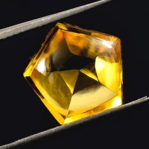 AAA Natural Citrine Pentagon Cut Faceted Loose Gemstone: , 5.33 Carats 12x12 mm Jewelry Making
