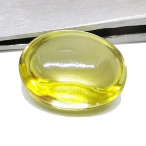Fabulous Quality Natural Lemon Quartz Faceted Buff Top Cut Oval Shape Loose Gemstone For Making Jewelry Healing Lemon Quartz 6.9 Ct 10x14 mm