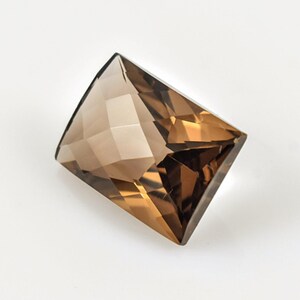 Super AAA Qualität Natürliche Rauchquarz Rechteck Form Facettierte Schachbrett Cut Lose Edelstein für die Herstellung von Schmuck Healing 7,40 Ct 14X10X7