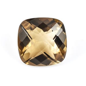 Atemberaubende Qualität Natürliche Rauchquarz Kissen Form Facettiert Konkav Cut Lose Edelstein für die Herstellung von Schmuck Healing Smoky 9,9 Ct 14 x 14 mm AZ-66