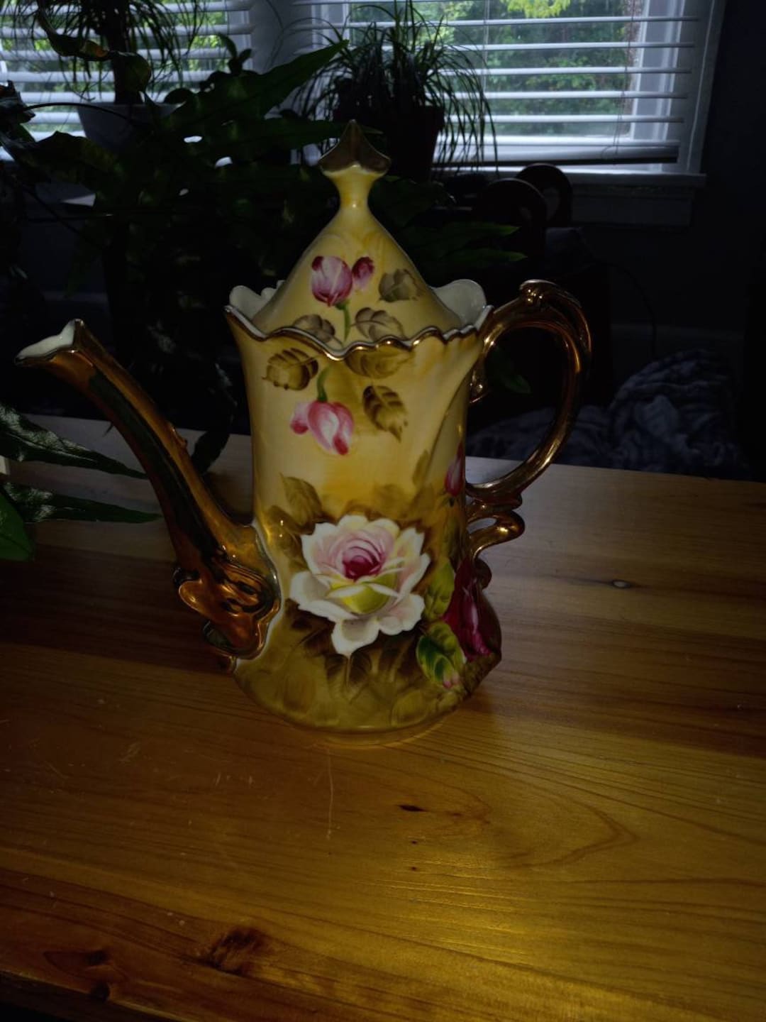 Antique Lefton China Brown Heritage 1866 Coffee or Tea Pot. Etsy