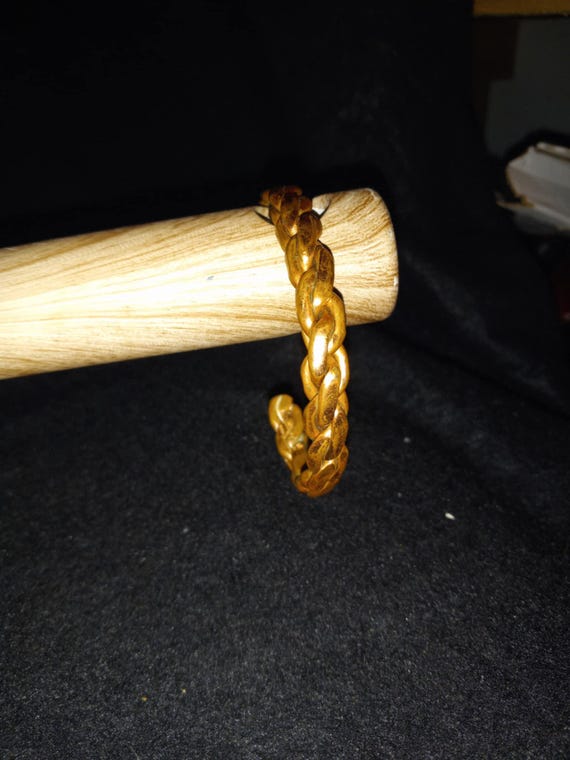 Solid Copper Braided Cuff Bracelet Unbranded, Cla… - image 1