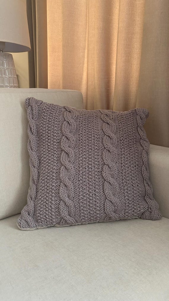 Cable knit pillow cover 20x20 new arrivals