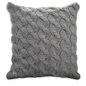 Cable knit pillow cover 20x20 best sale