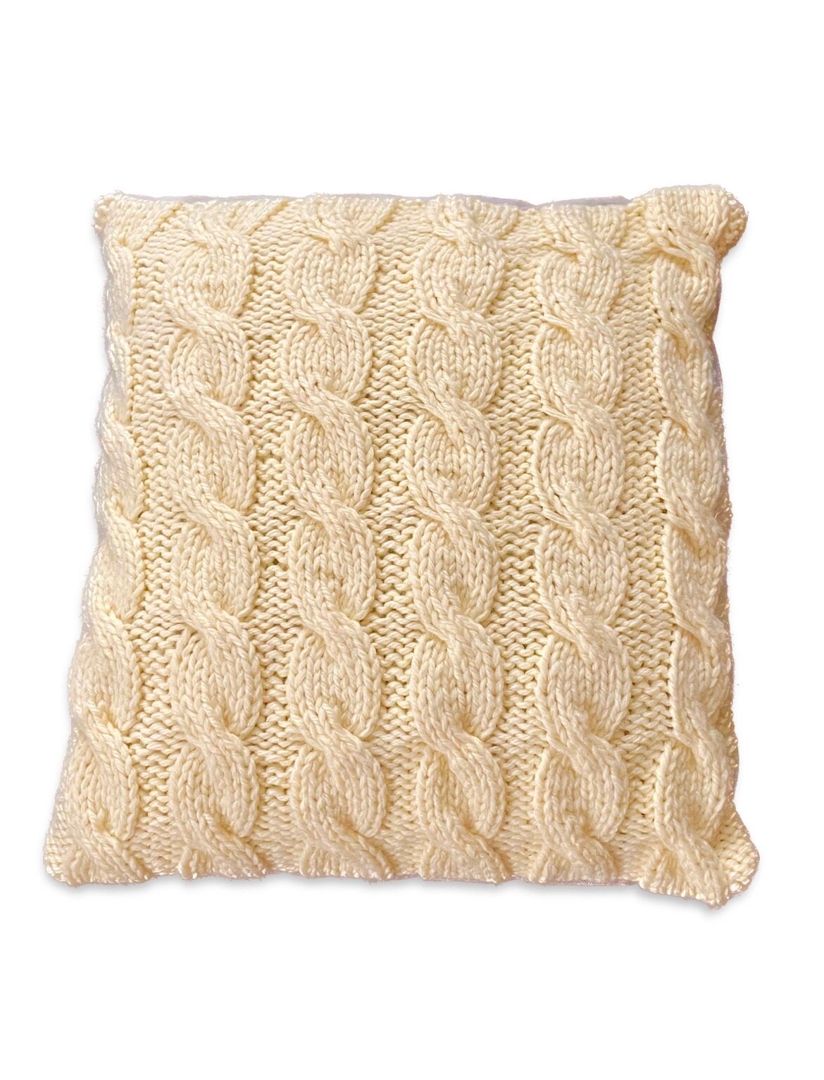 LiBcmlian White Knitted Throw Pillow Covers 20x20 Set of 2 Cotton Pillow  Cushion Cases Cable Knit Decoration Square Pillowcases for Couch Sofa  Bedroom