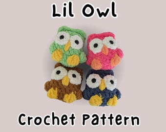Crochet Lil Owl Pattern – Quick & Simple Amigurumi Keychain for Markets
