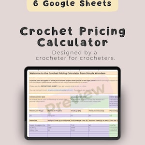 Crochet Pricing Calculator (Digital Download)