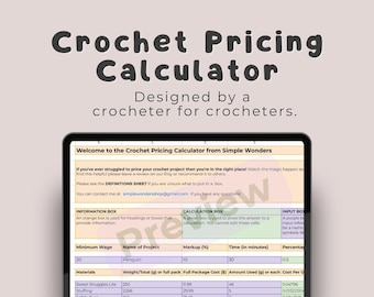 Crochet Pricing Calculator (Digital Download)