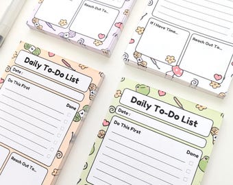 Daily To-Do Notepad Crochet Theme