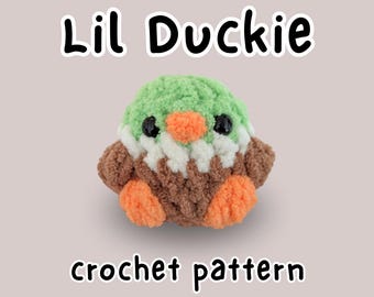 Crochet Lil Duck Pattern Quick Easy Small