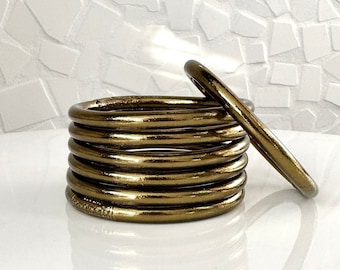 Bracelet jonc bouddhiste avec mantra – bronze (kumlai authentique et de qualité supérieure)