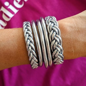 Boeddhistische armband – gevlochten of dubbel gevlochten – zilver (authentieke en topkwaliteit kumlai)