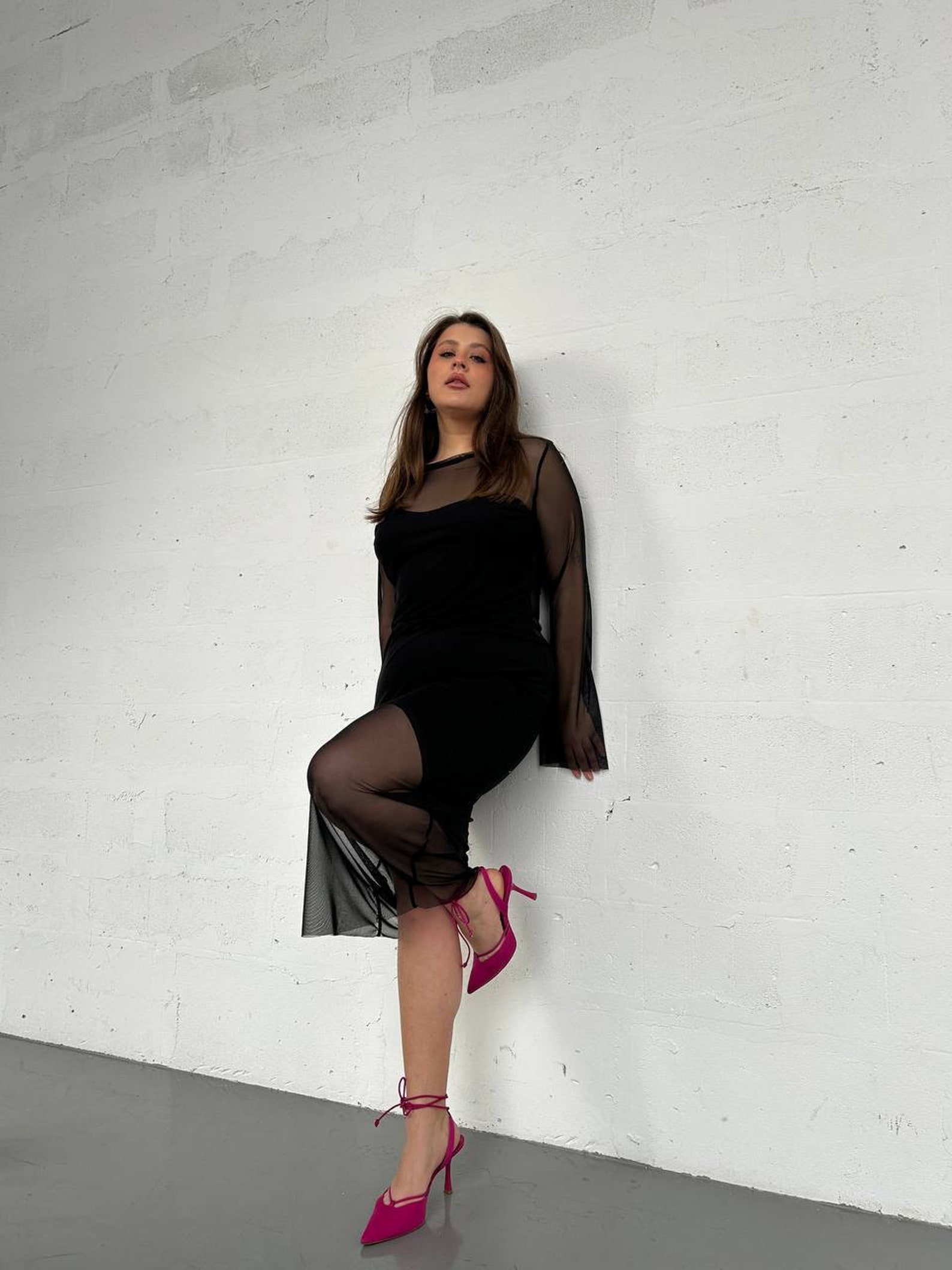 Party Maxi Black Dress, Plus Size Cocktail Dress, Long Maxi Slit Dress ...