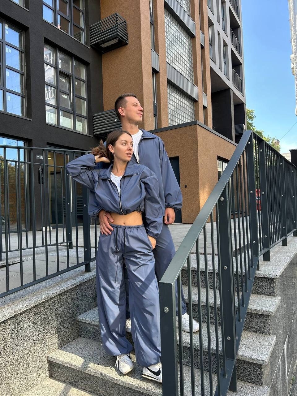 Windbreaker Couples Matching Tracksuit, Gift for Couples