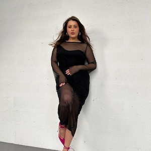 Open Back See Through Dress - Etsy knuthmarf back open sheer dress