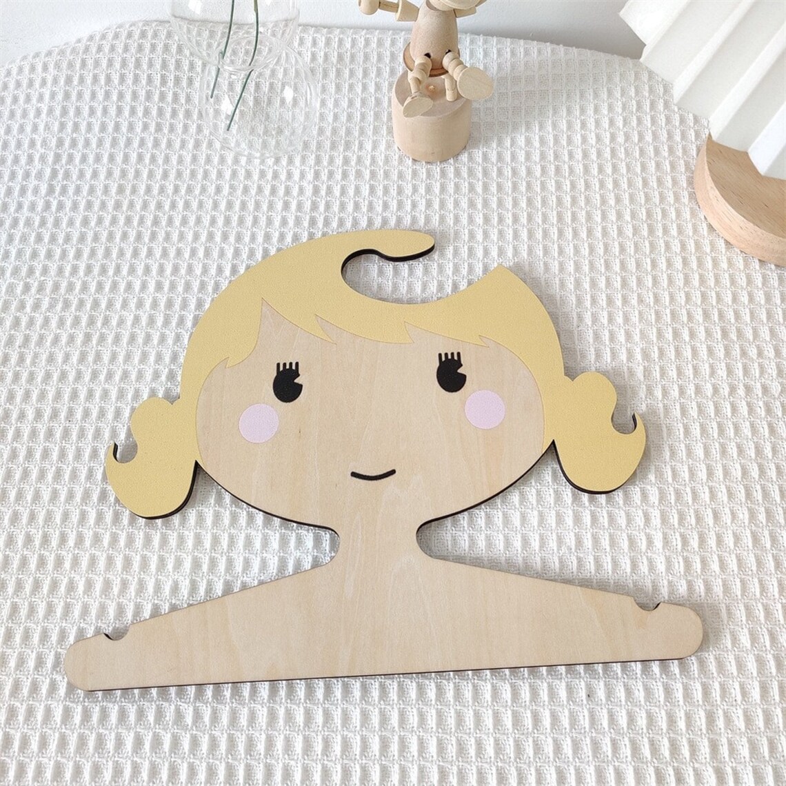 Wooden Hangers Clothes Hanger Girl Kids Baby Children's Etsy
