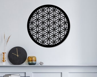 Flower of Life Wall Decoration, Sacred Geometry Home Décor, Reclaimed Wood Wall Art