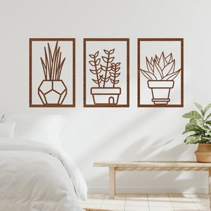 Hölzerne Frühlingsblumen-Wand-Dekor-Blume in Vase hölzernes Wandschild