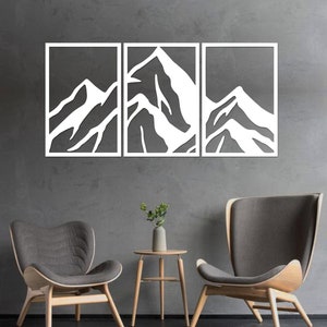 Mountain Decor Panel,  Mountain Wall Art, Mountain Decor, Wooden Wall Decor