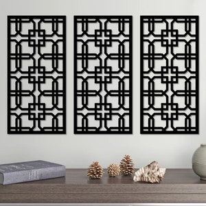 Geometric Lines wooden wall decor, Geometric wood wall art set, Geometric wooden wall art, Geometric wood wall art large, Home Decor