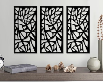 Geometric Wood Panel Wall Art: Modern Abstract Decor