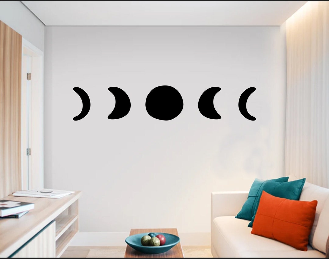 Moon Phase Wall Art – Natural Wood Decor for Modern & Boho Spaces - Etsy