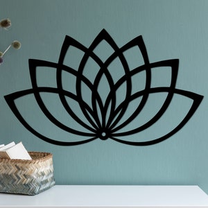 Lotus Flower Wooden Mandala | Yoga Room Wall Art | Wood Wall Art | Yoga Decor | Mandala Wall | Meditation Wall Art | Lotus Wall Decor | Gift