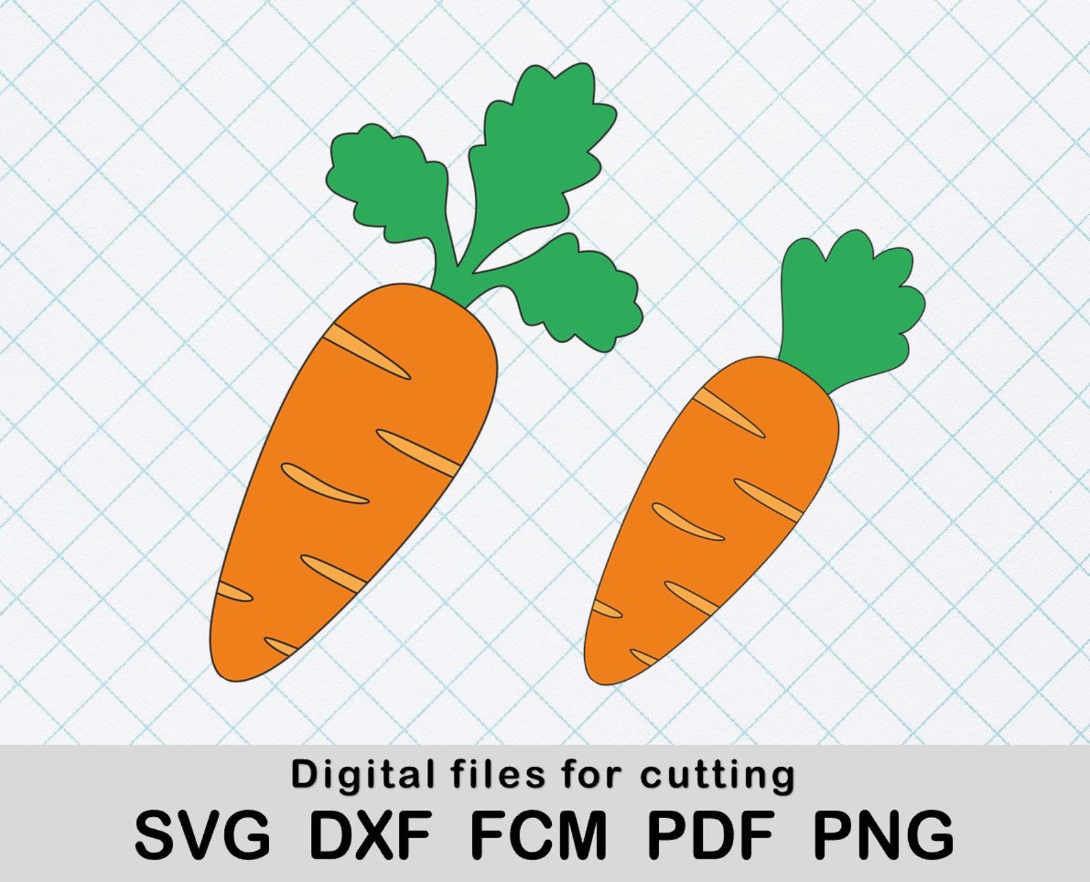 Carrot SVG Cut File for Cricut and Silhouette Easter Svg Etsy