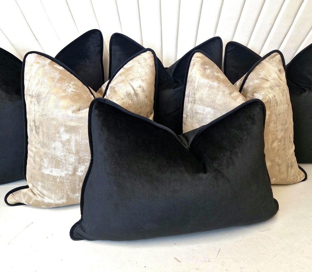 Gold & Black Palm Cushion main image 0