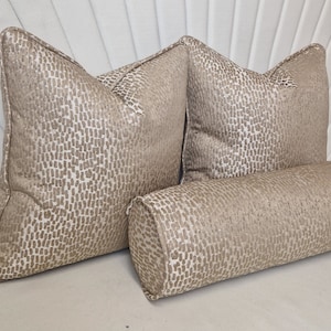 Luxury Dove Champagne Cushion Set