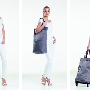 3in1 Multifunctional Bag - Tote Handbag//Wheelie Bag Cabin Hand luggage  shopping trolley