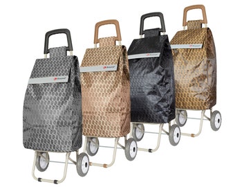 Lightweight Shopping Trolley Strong Large Cart Grocery Basket Wave-pattern