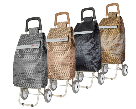 Lightweight Shopping Trolley Strong Large Cart Grocery Basket Wave pattern Etsy UK
