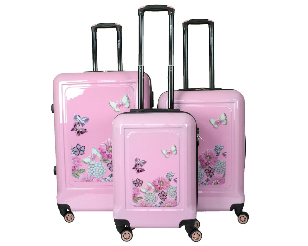 Free Personalisation Hard Shell Suitcase With Combination Lock Etsy UK
