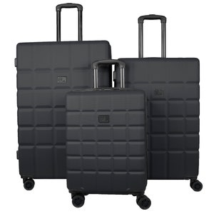 Hartschalenkoffer mit 4 Spinner Rollen Reisegepäck schwarz
