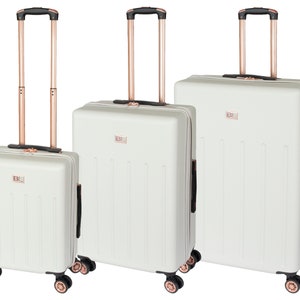 Luggage Hard Shell Suitcase Off-White Colour