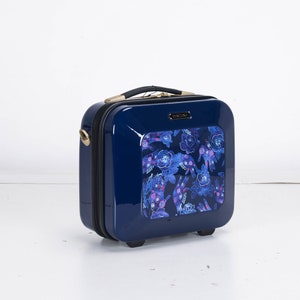 Luxus-PC Premium-Hartschalenkoffer mit Anti-Diebstahl-Reißverschluss 4 Rad Marineblau Bild 8