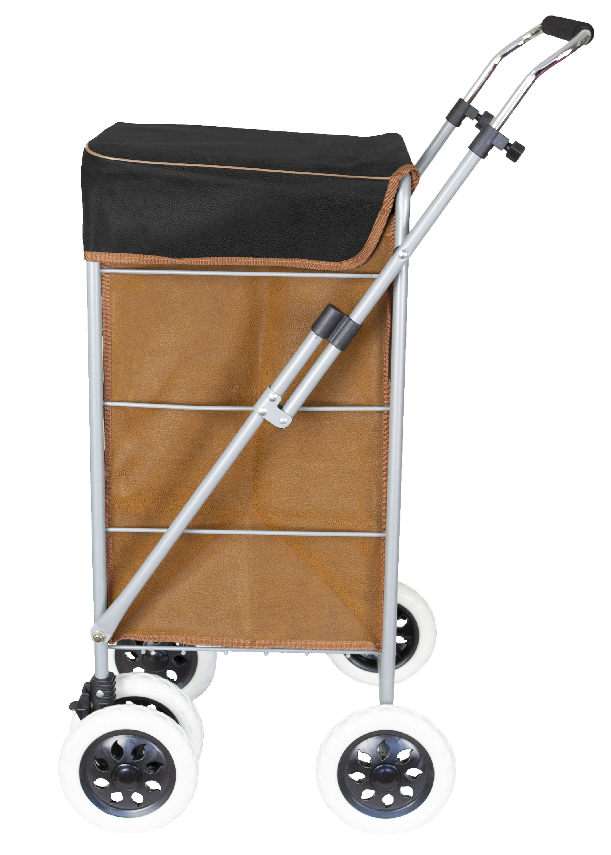 Sturdy Push/Pull 6-Wheel Trolley For Shopping And Easy - View #5